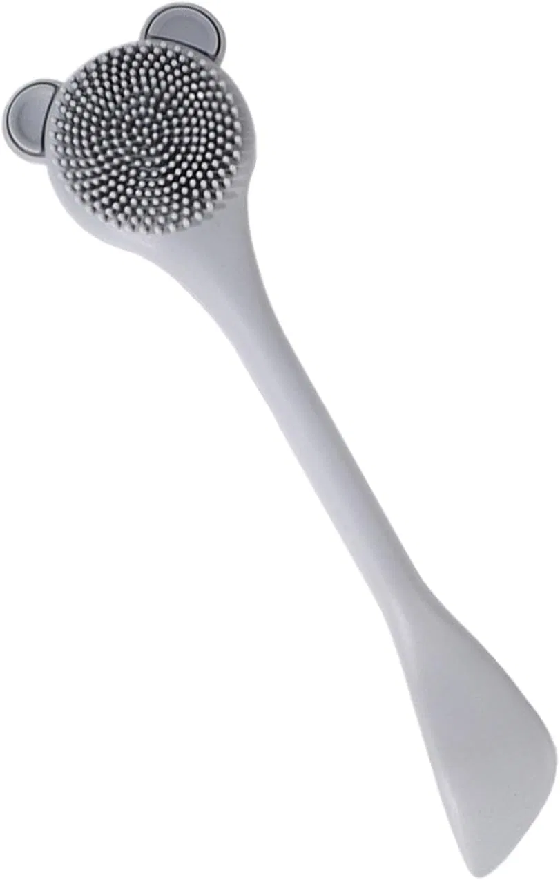 Силиконовая щетка для лица, Generic, серый