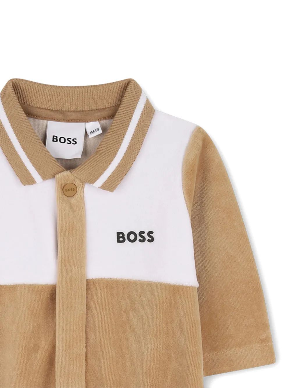 Пижама со вставками Boss Kidswear, светло-коричневый — фото 3