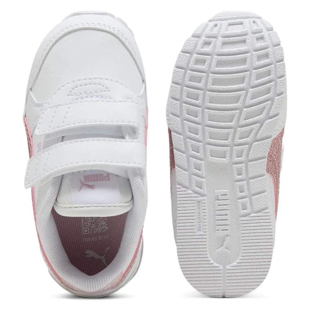 Кроссовки slip-on Puma ST Runner V4 SL Glitter V Inf, белый — фото 2