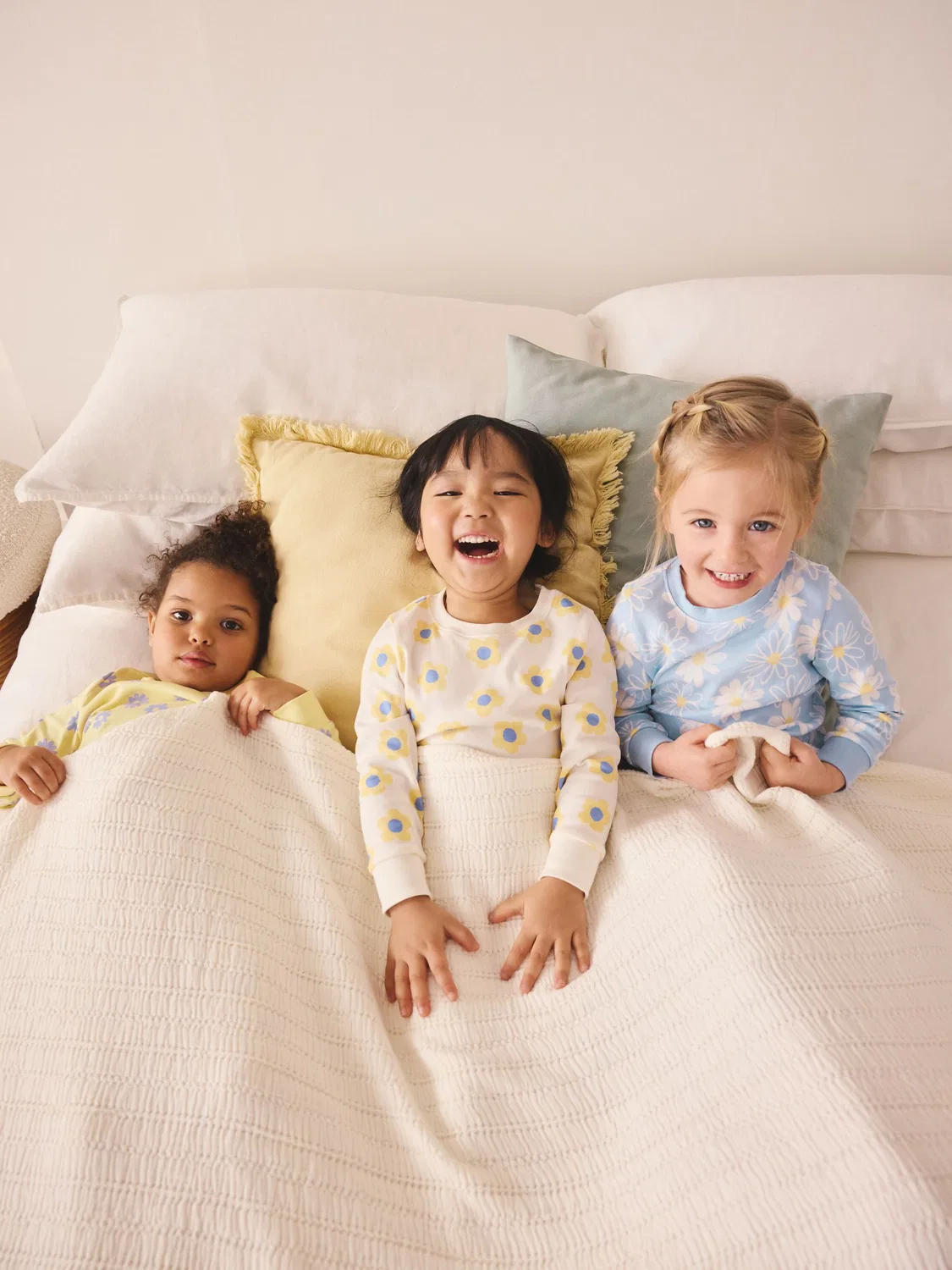 Пижама Next Yellow/Blue Daisy Snuggle 3 Pack, желтая/голубая — фото 3