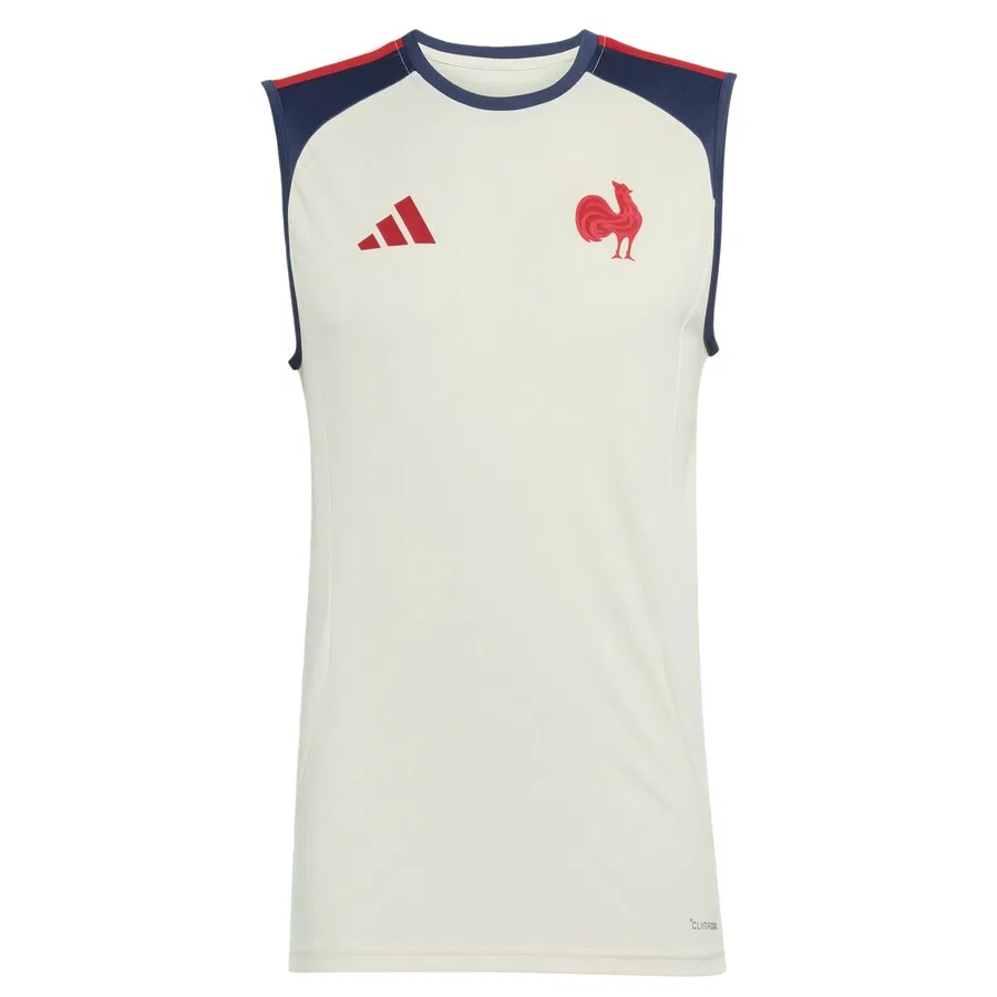 Белая футболка ADIDAS PERFORMANCE Performance «Frankreich Rugby»