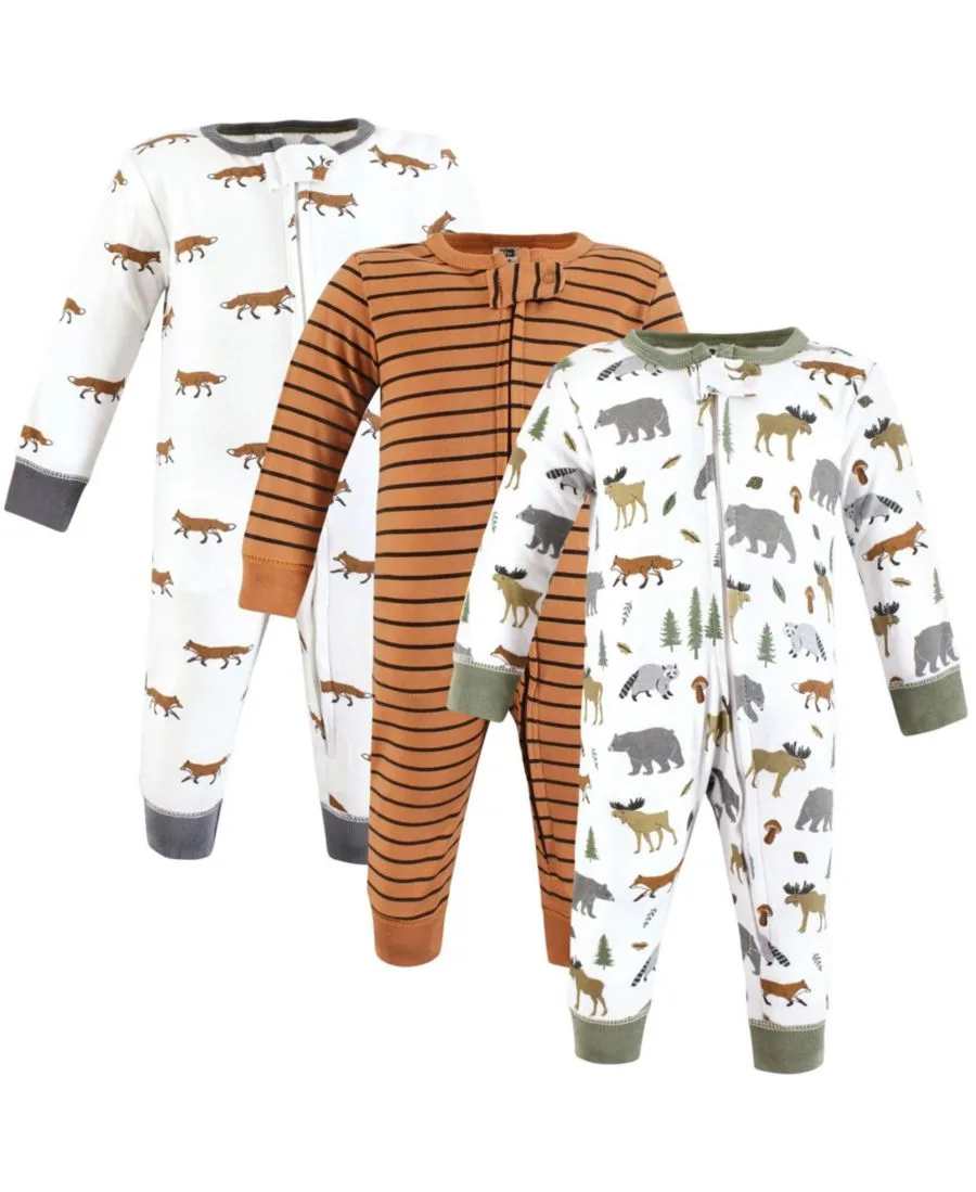 Хлопковый универсальный комбинезон на весь день Hudson Baby, Woodland Animals