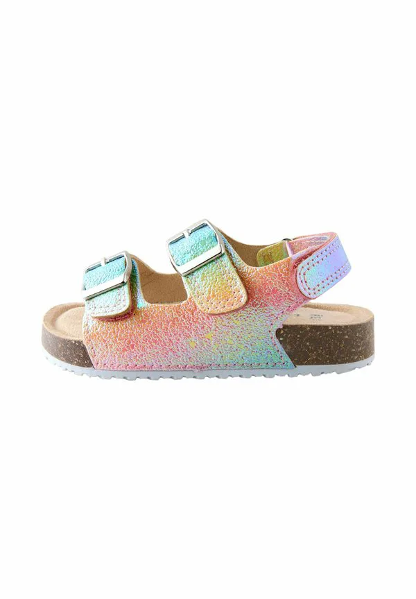 Детские туфли с широкой колодкой и двумя ремешками Next, Multi Glitter