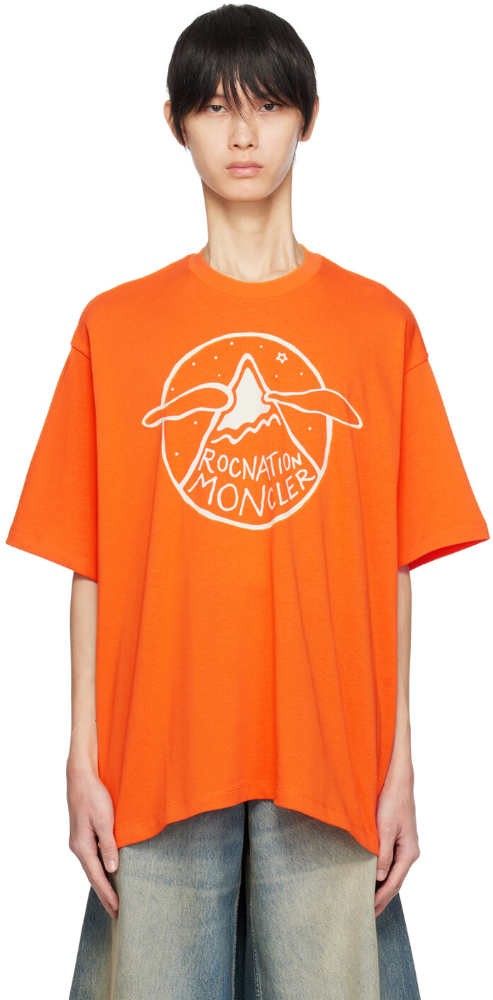 

Футболка Moncler x Roc Nation Moncler Genius, цвет Orange