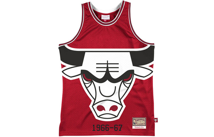 

Баскетбольная майка мужская красная Mitchell Ness