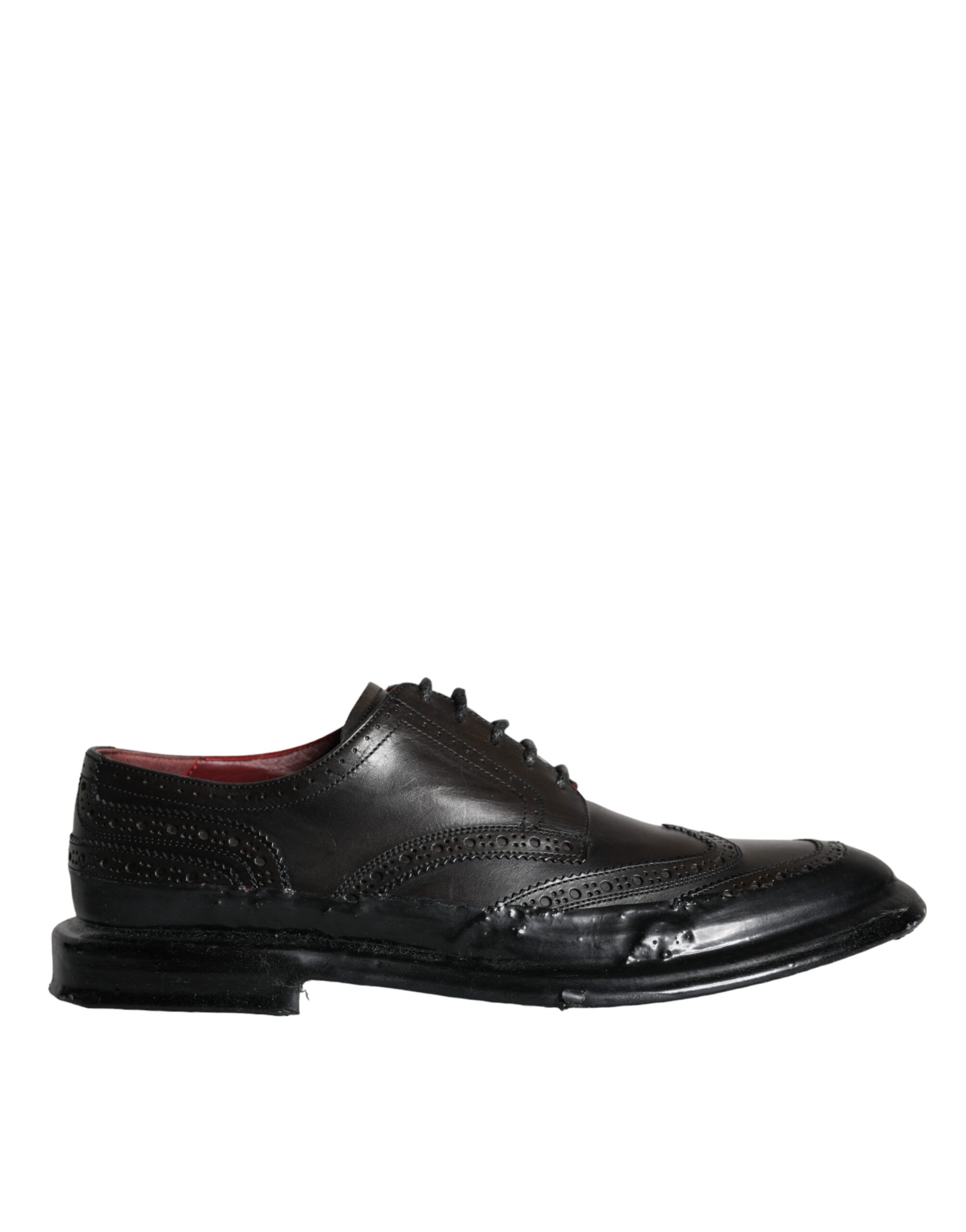 

Черные кожаные оксфордские туфли Wingtip для мужчин Dolce & Gabbana