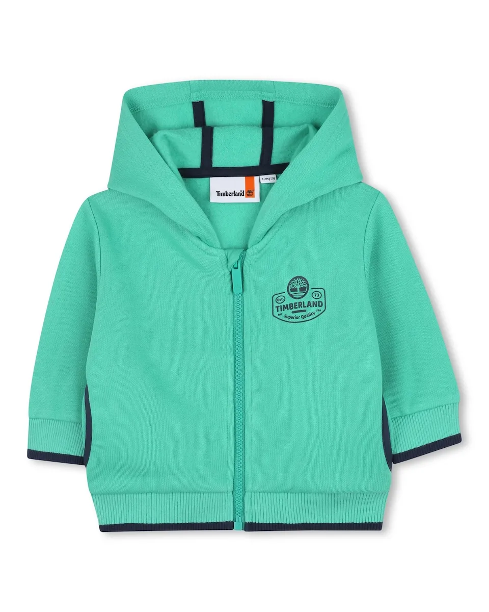 

Детская толстовка с длинными рукавами для мальчика Timberland, бирюзовый
