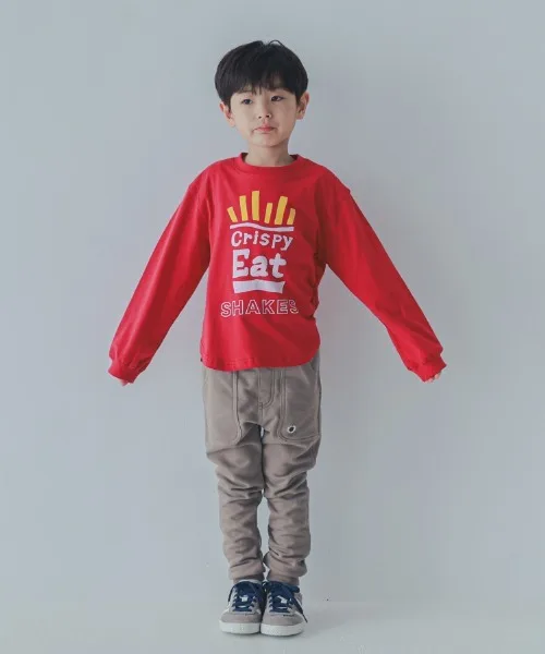 Детская футболка с длинным рукавом EAT Jeans-b 2nd бежевый — фото 3