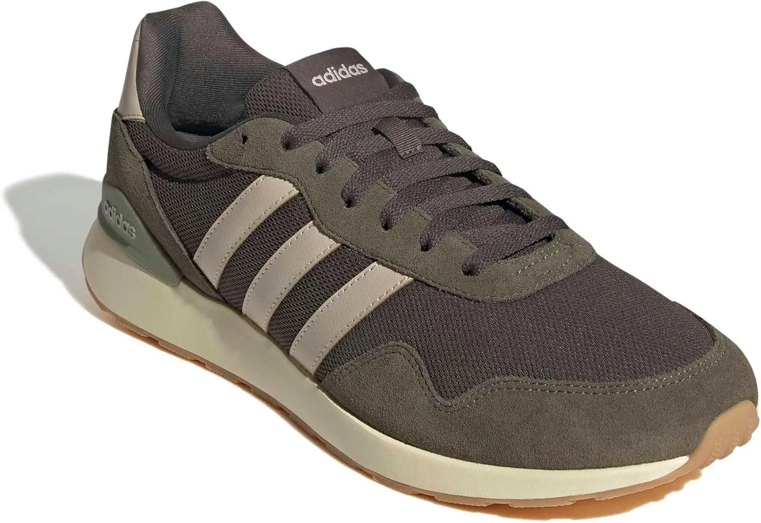 Мужские кроссовки Adidas Run 60s 4.0, Shadow Olive Wonder Beige Olive Strata — фото 3