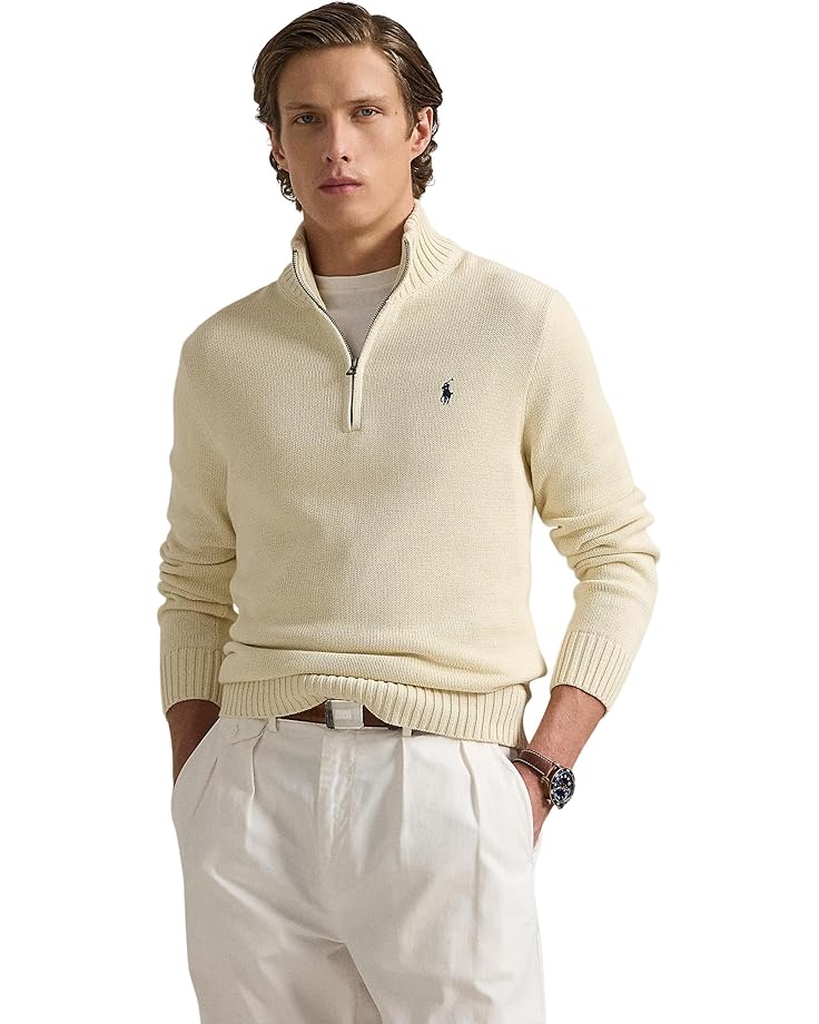 

Свитер Polo Ralph Lauren Cotton 1/4 Zip Sweater, цвет Andover Cream