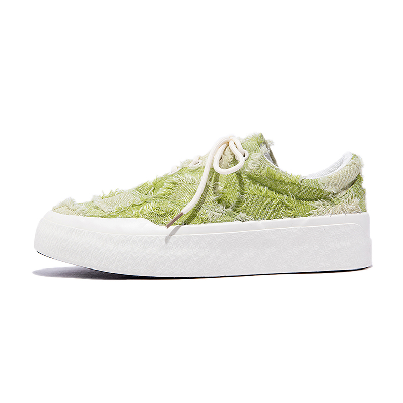 

VICTORIA&VERA Низкие кеды из холста унисекс зеленые, цвет Green