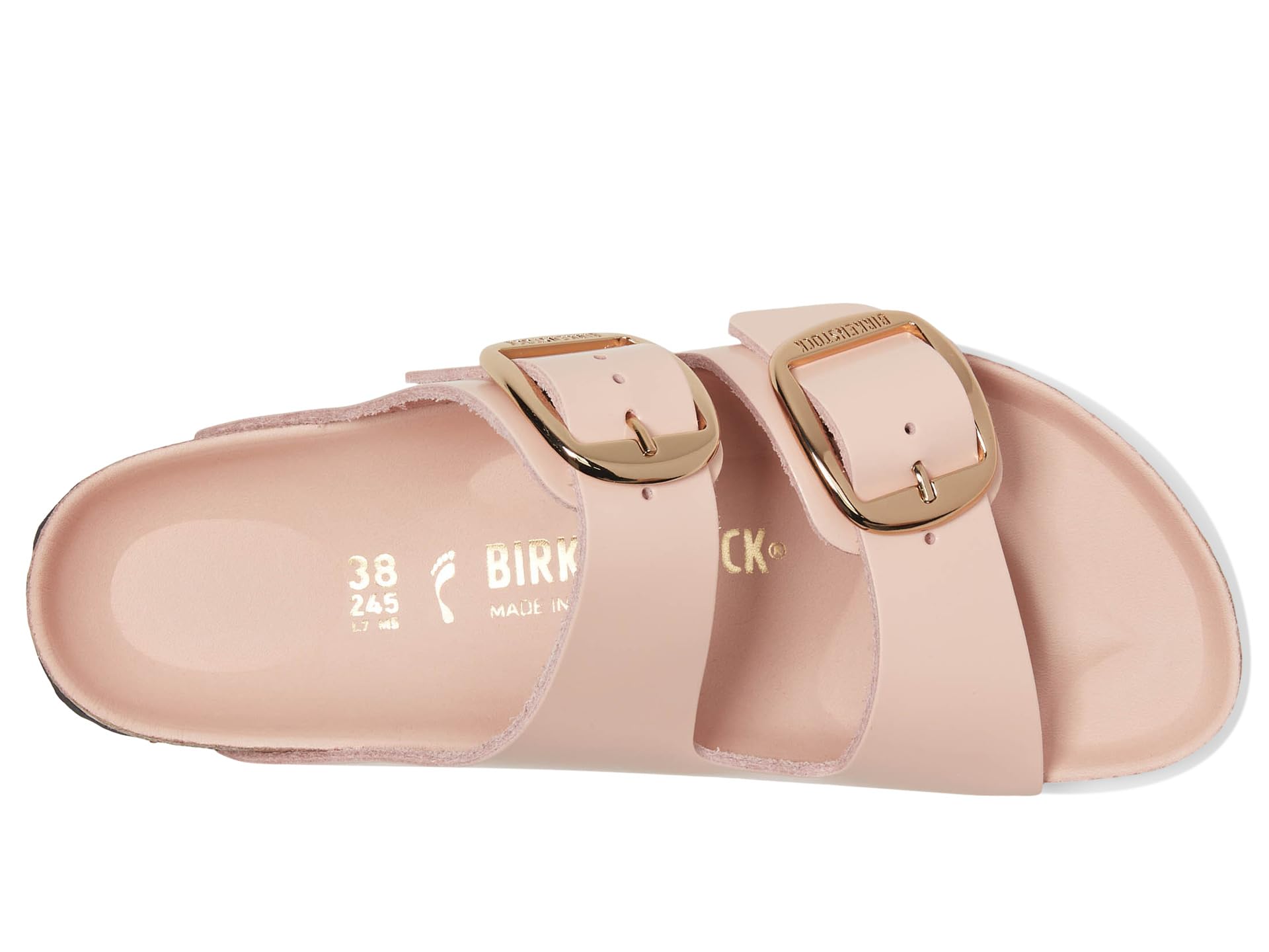 Сандалии Birkenstock Arizona Big Buckle High Shine, Light Rose — фото 2