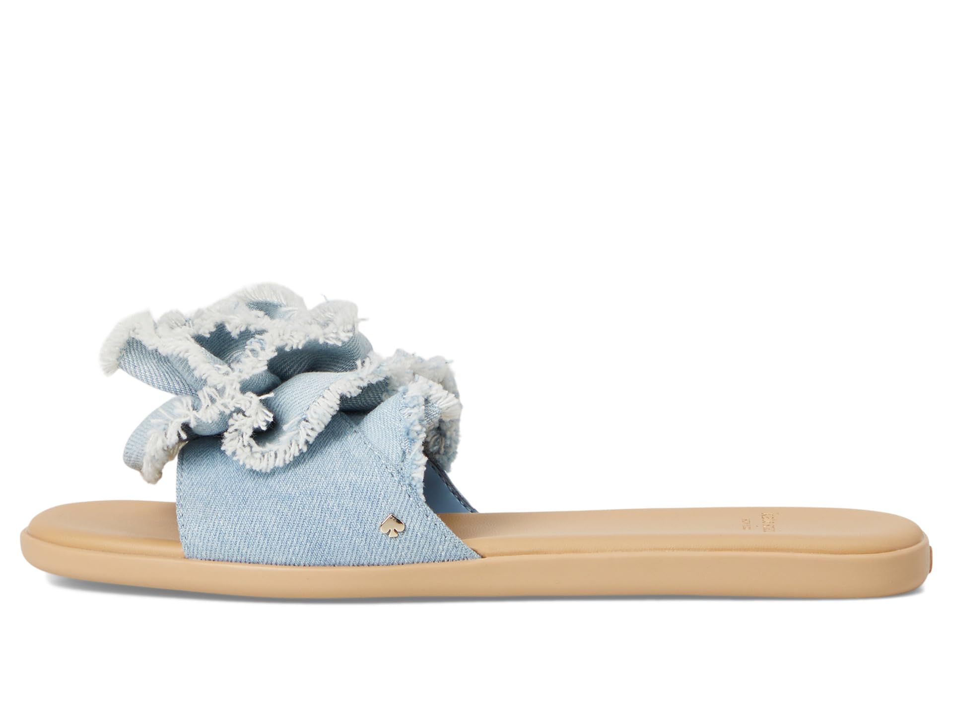 Сандалии Kate Spade New York Flourish Denim Flat Sandals, Denim/Walnut Shell — фото 4