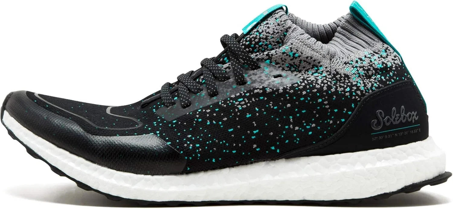 Кроссовки Adidas Consortium Packer x Solebox Ultra Boost Mid Trainers CM7882, Core Black Grey Energy Blue