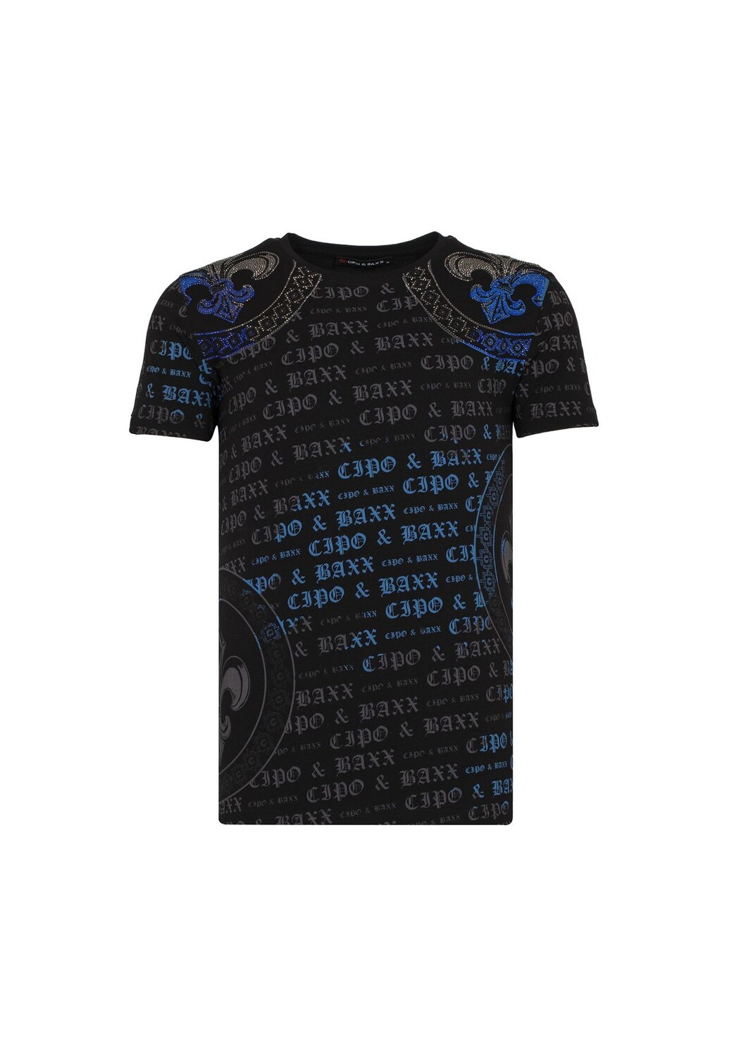 

Футболка с классным принтом логотипа CIPO & BAXX, черный
