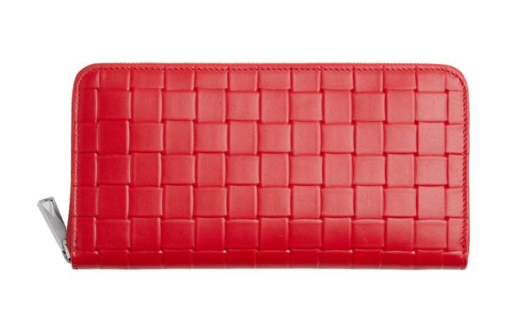 

Bottega Veneta Мужской кошелек из телячьей кожи, цвет «чили-красный»