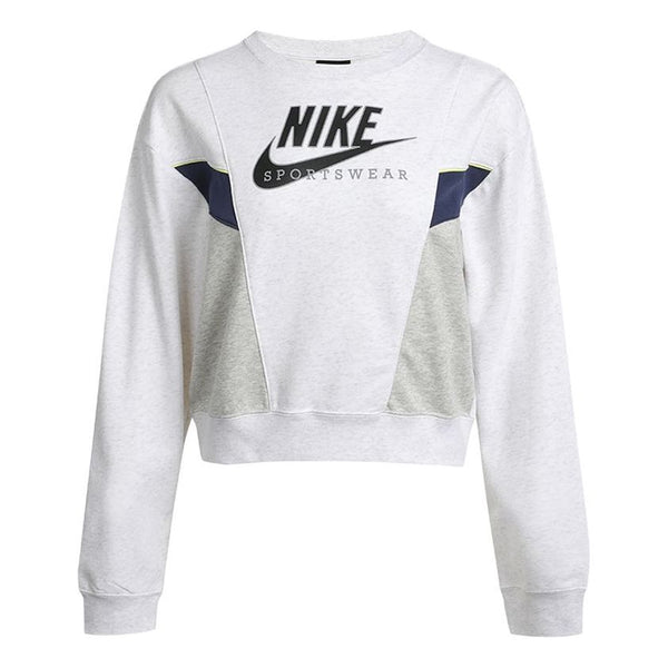 

Свитер casual sports round neck long sleeves pullover hoodie white Nike, белый