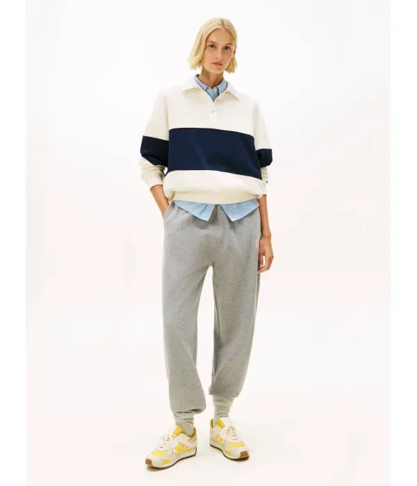 Толстовка с символикой регби relaxed fit Tommy Hilfiger, кремовый — фото 2