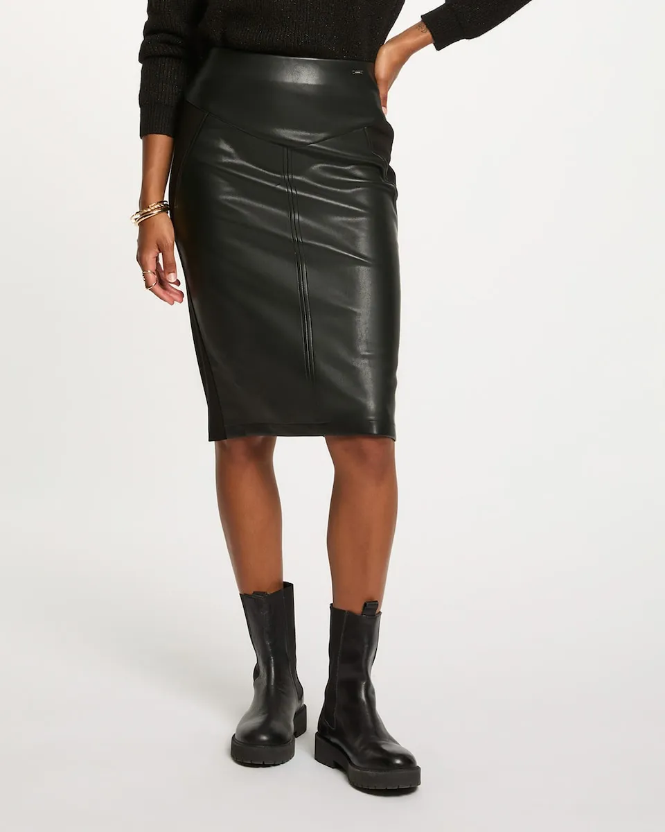 

Обтягивающая юбка из искусственной кожи Morgan, черный