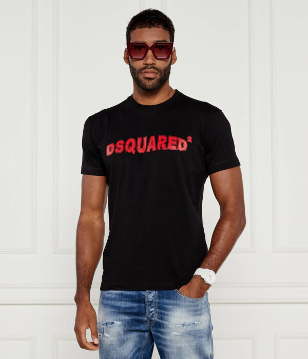 

Футболка Dsquared2, черный / красный