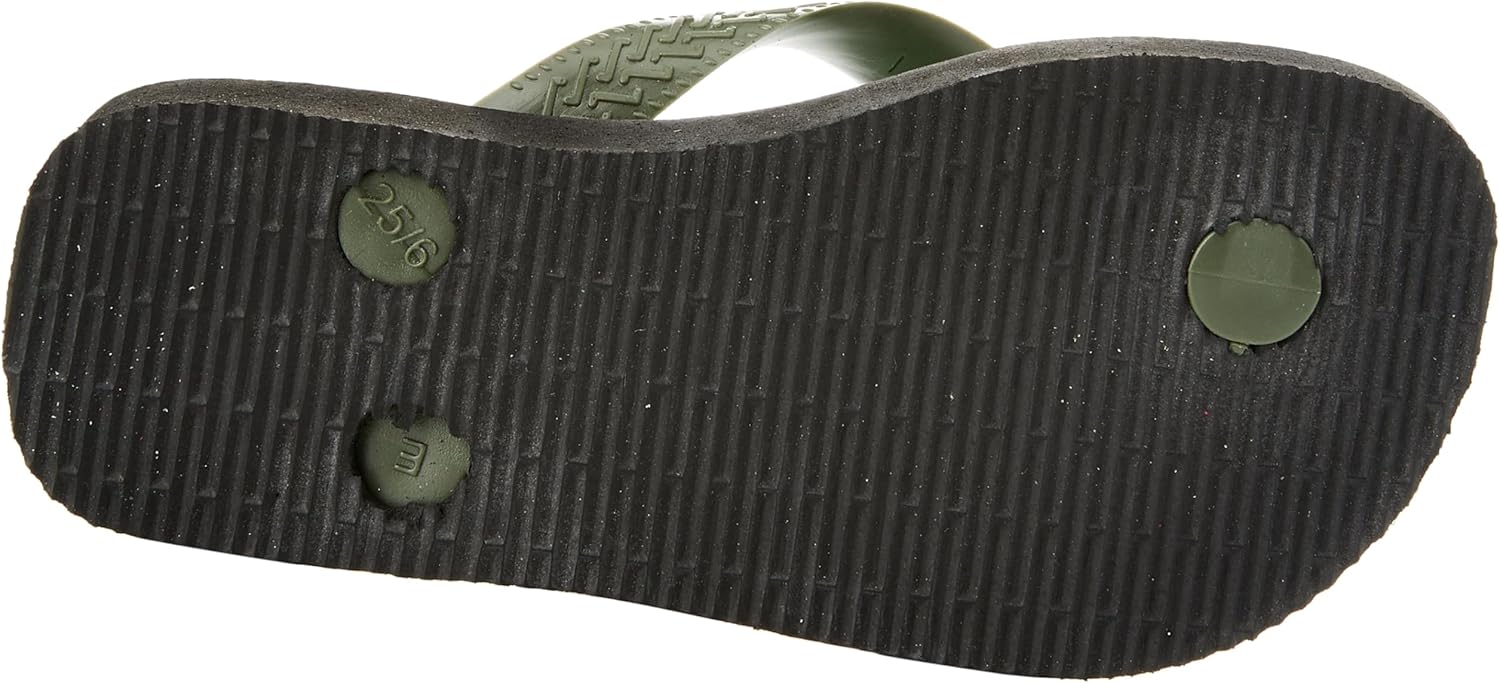 Мужские вьетнамки Havaianas Top с резиновым логотипом Filete, черный — фото 2