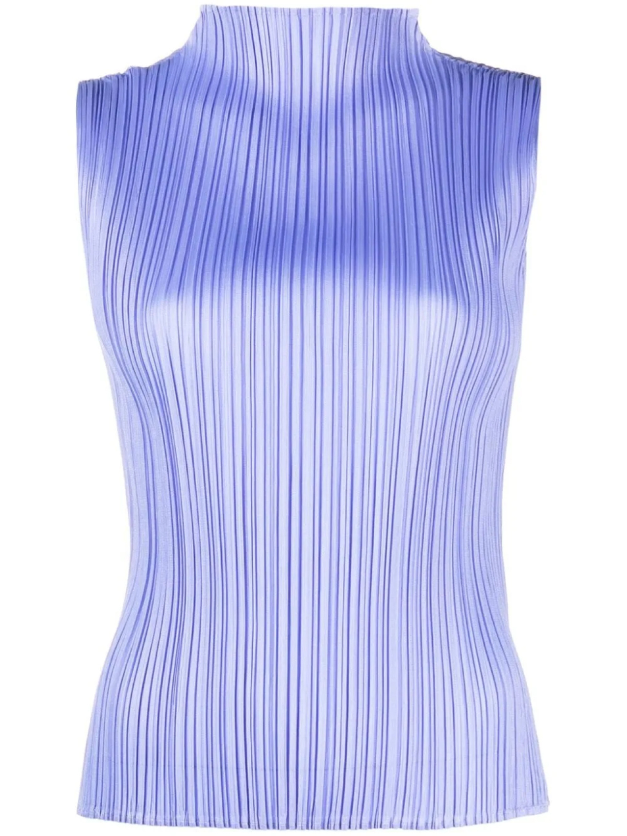 

Pleats Please Issey Miyake плиссированная блузка без рукавов, синий