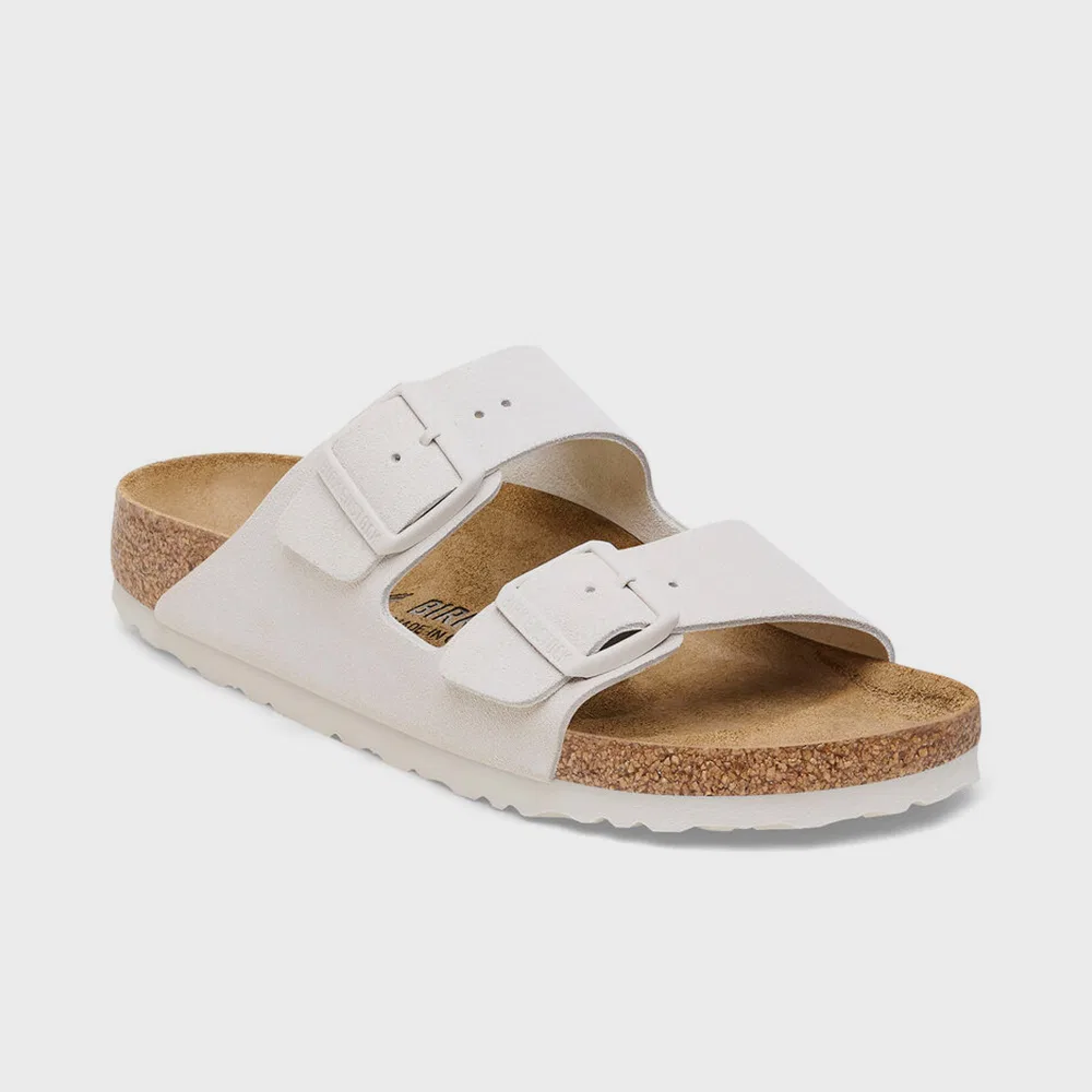 Мужские слайды Arizona Suede Leather Antique White от Birkenstock