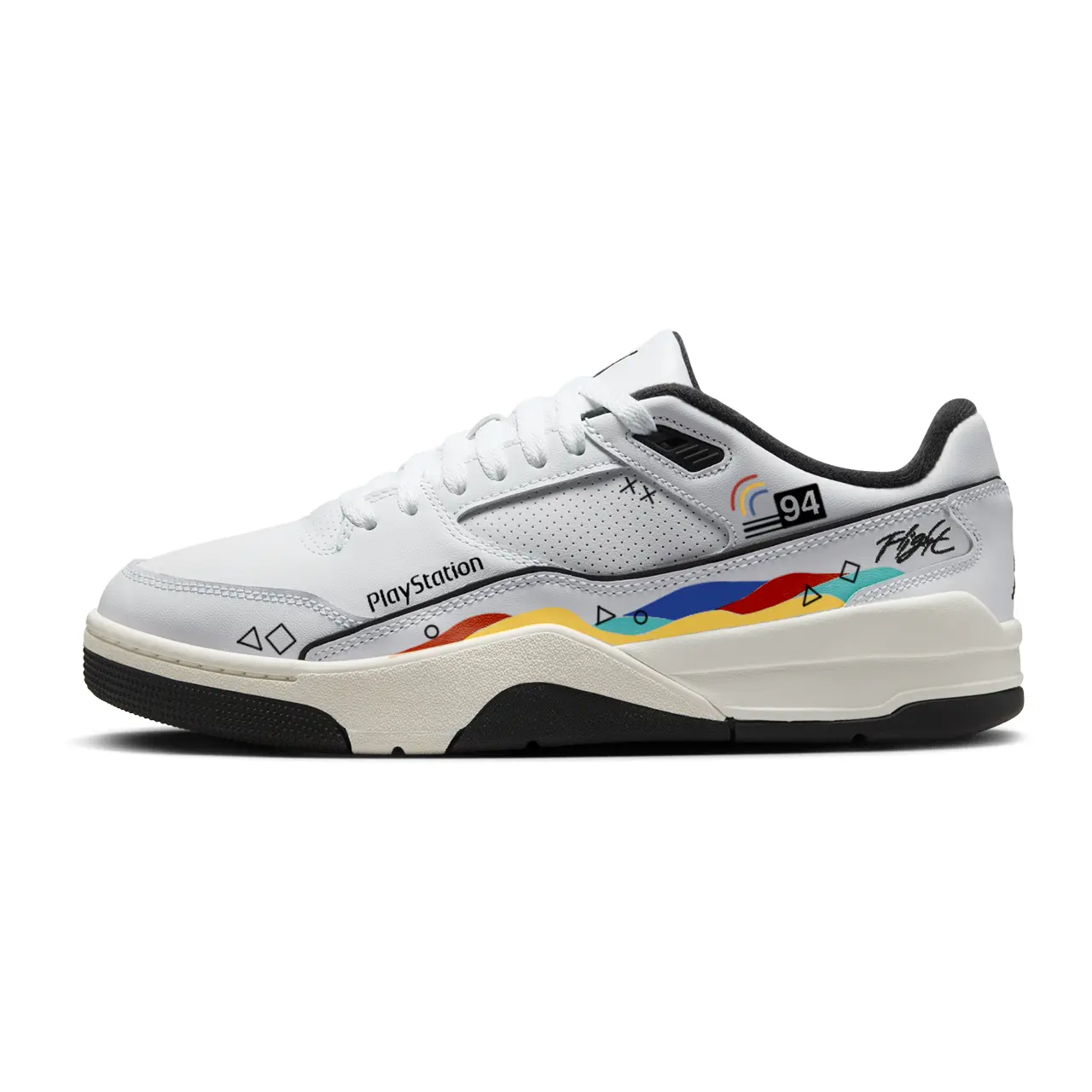 

Кроссовки баскетбольные низкие Flight Court Sony Fengli устойчивые к истиранию винтажные унисекс red yellow blue green Jordan, белый