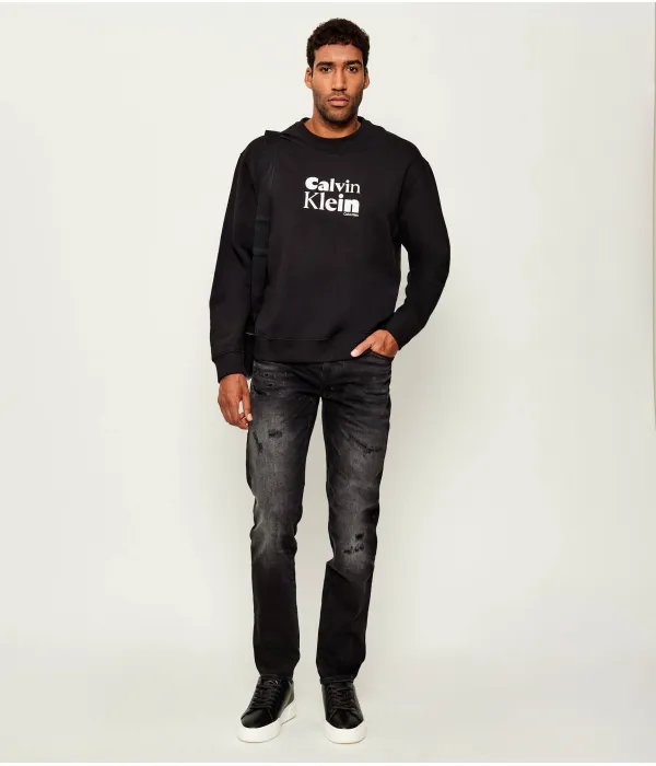 Махровая толстовка Regular fit Calvin Klein, черный — фото 2