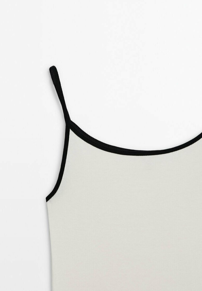 

Топ STRAPPY WITH CONTRAST Massimo Dutti, белый