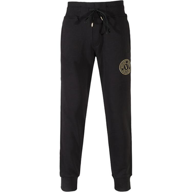 

Штаны с вышитым логотипом на шнурке VERSACE JEANS COUTURE, черный