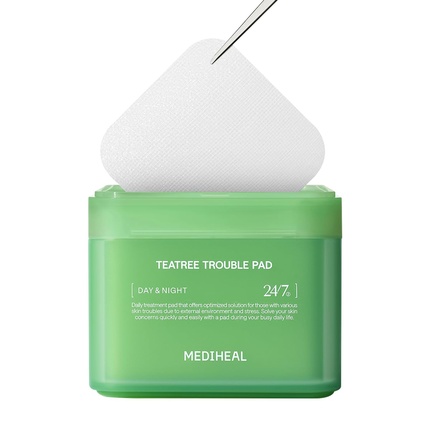 

Патчи для лица Teatree Trouble Pad Square Cotton Facial Toner Pads with Tea Tree