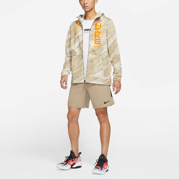 Куртка Nike Therma-FIT Sport Clash Full-length zipper Cardigan Training hooded track Jacket Khaki, хаки — фото 3