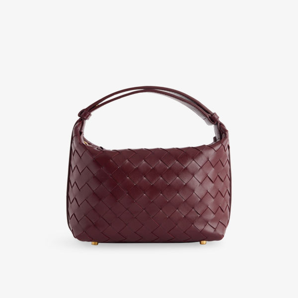 

Сумка кожаная Bottega Veneta Wallace, золотой