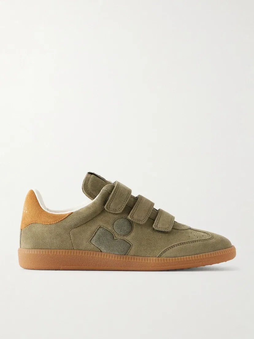 Кроссовки Beth из замши ISABEL MARANT, хаки