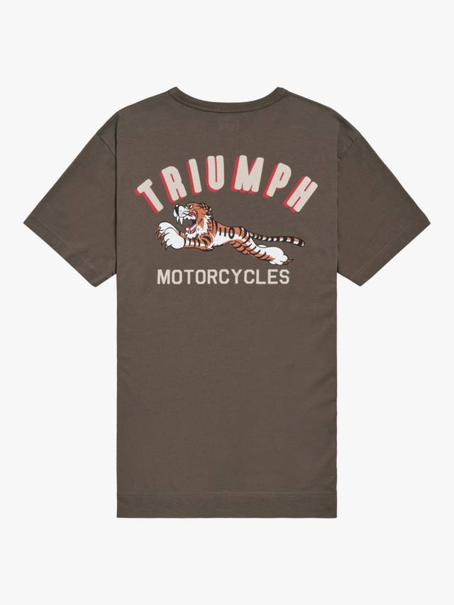 

Суперспортивная хлопчатобумажная футболка Triumph Motorcycles, цвет Mushroom