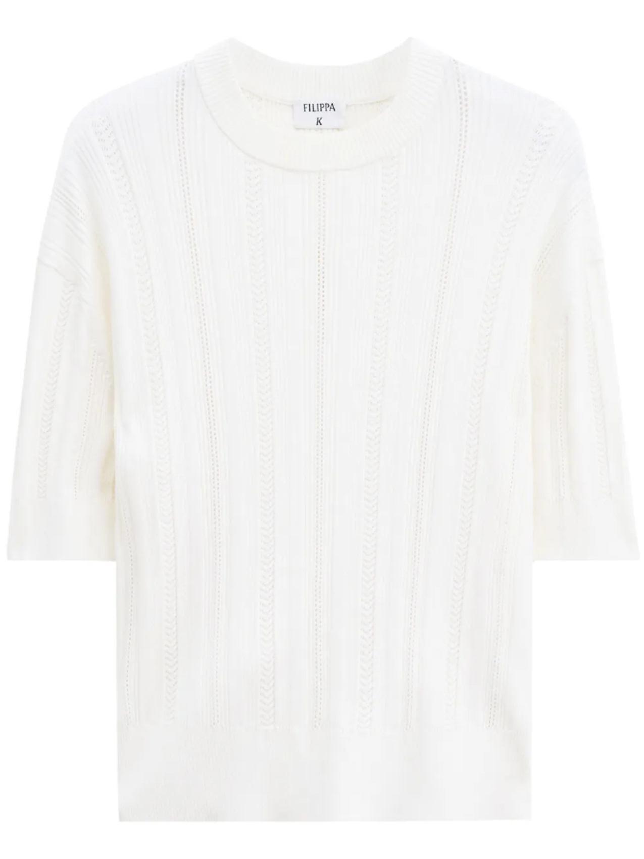 

Filippa K футболка Braid Knit, белый