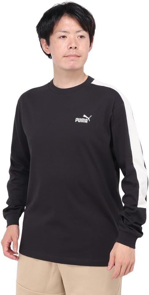 

Мужская повседневная футболка Puma 683583 Core HERITAGE MX с длинными рукавами, черный