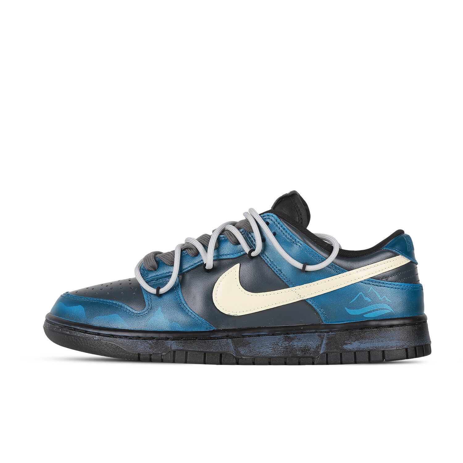 

Кроссовки Nike Dunk Skateboarding Shoes Women's Low-top Black/Blue, голубой, Синий, Кроссовки Nike Dunk Skateboarding Shoes Women's Low-top Black/Blue, голубой