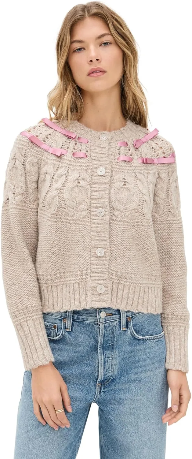 

LOVESHACKFANCY женский кардиган Clementian