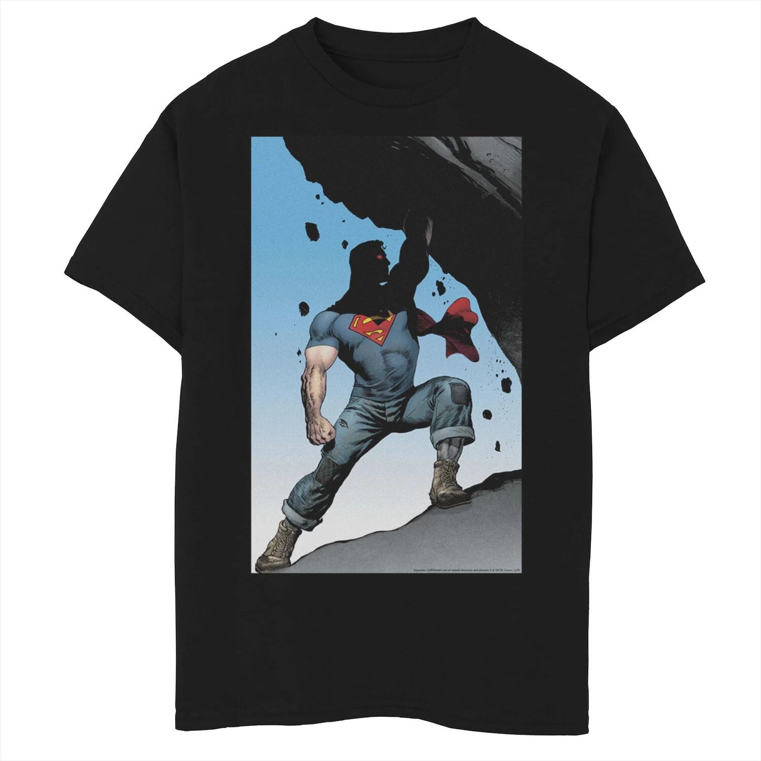 

Футболка с графическим плакатом и комиксами DC Comics Superman Power Lift для мальчиков 8–20 лет Licensed Character