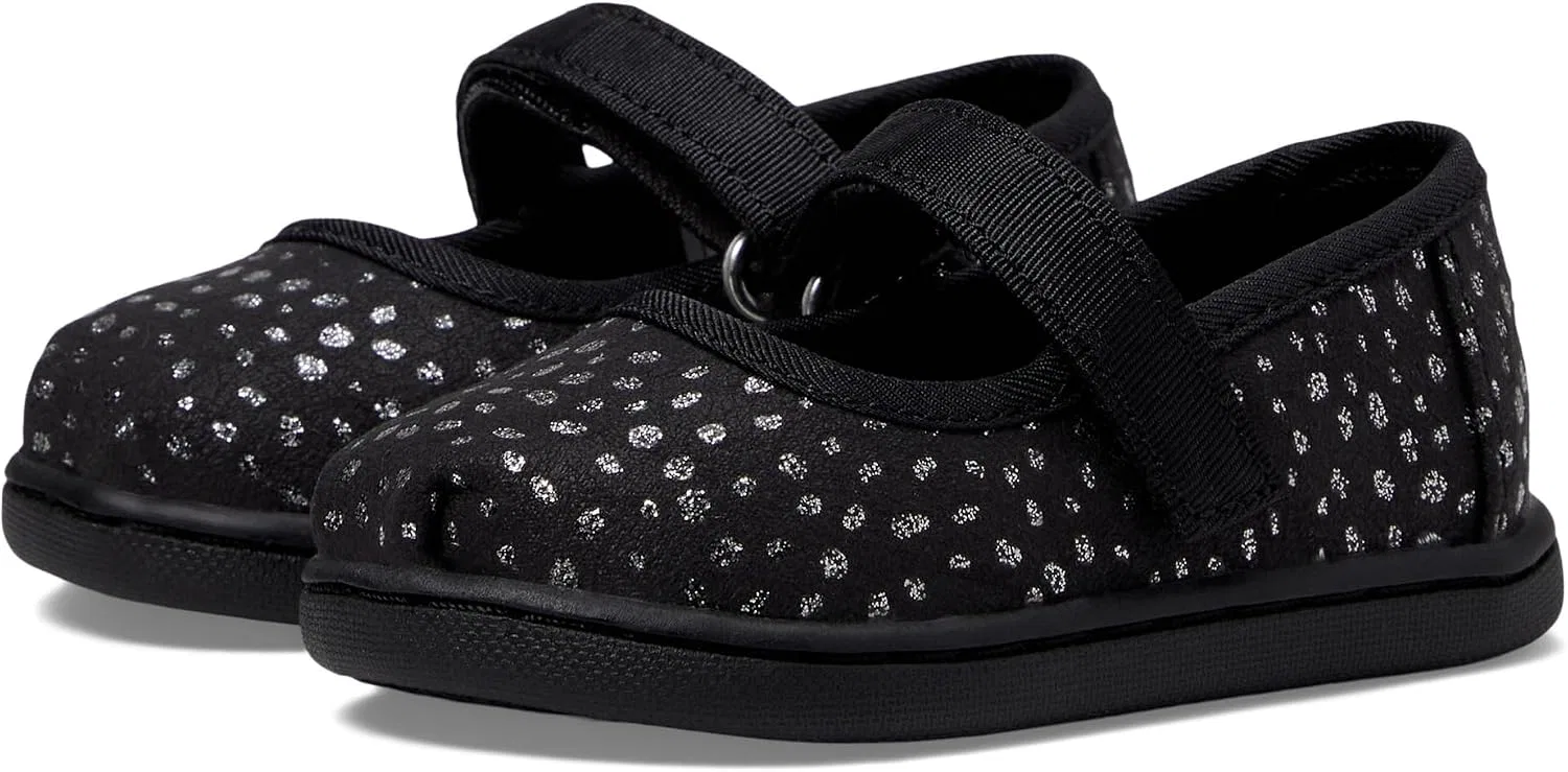 Детские туфли Мэри Джейн для девочек Tiny TOMS, Black — фото 2