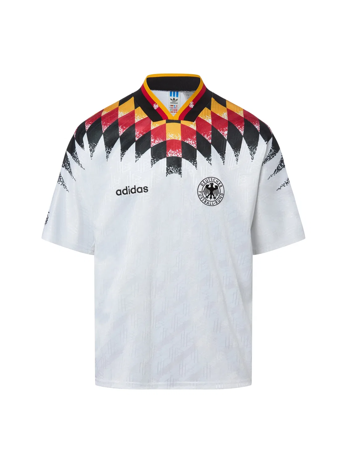 Футболка белая многоцветная Adidas Originals, белый