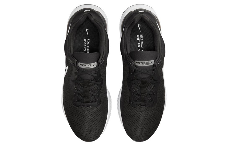 Кроссовки Nike React Miler 3, черный/белый — фото 4