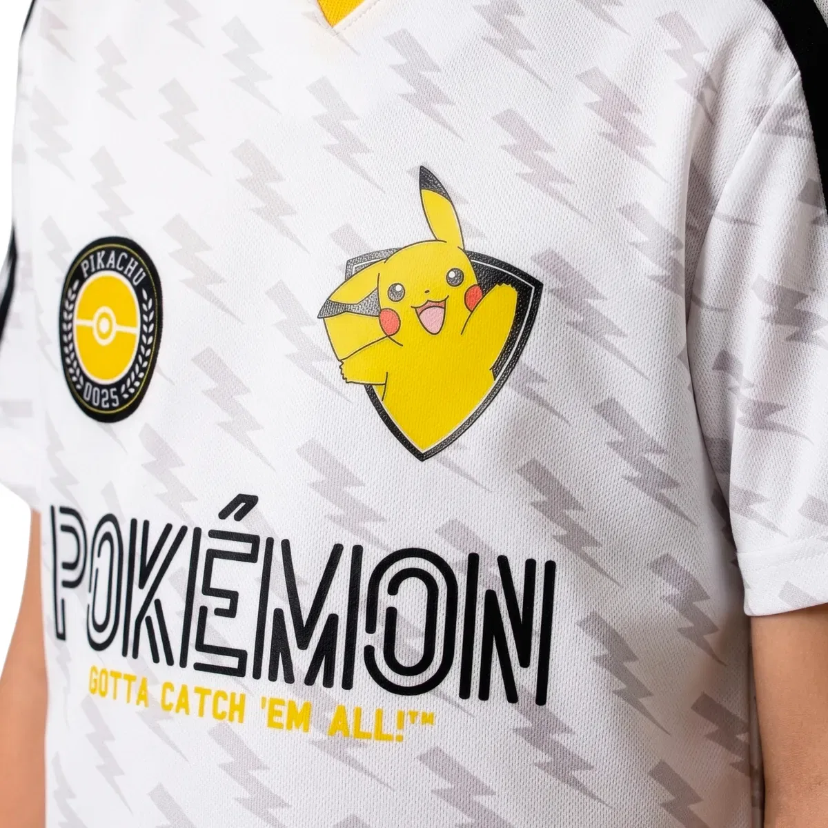 Футболка с принтом Pikachu Pokemon, White — фото 3