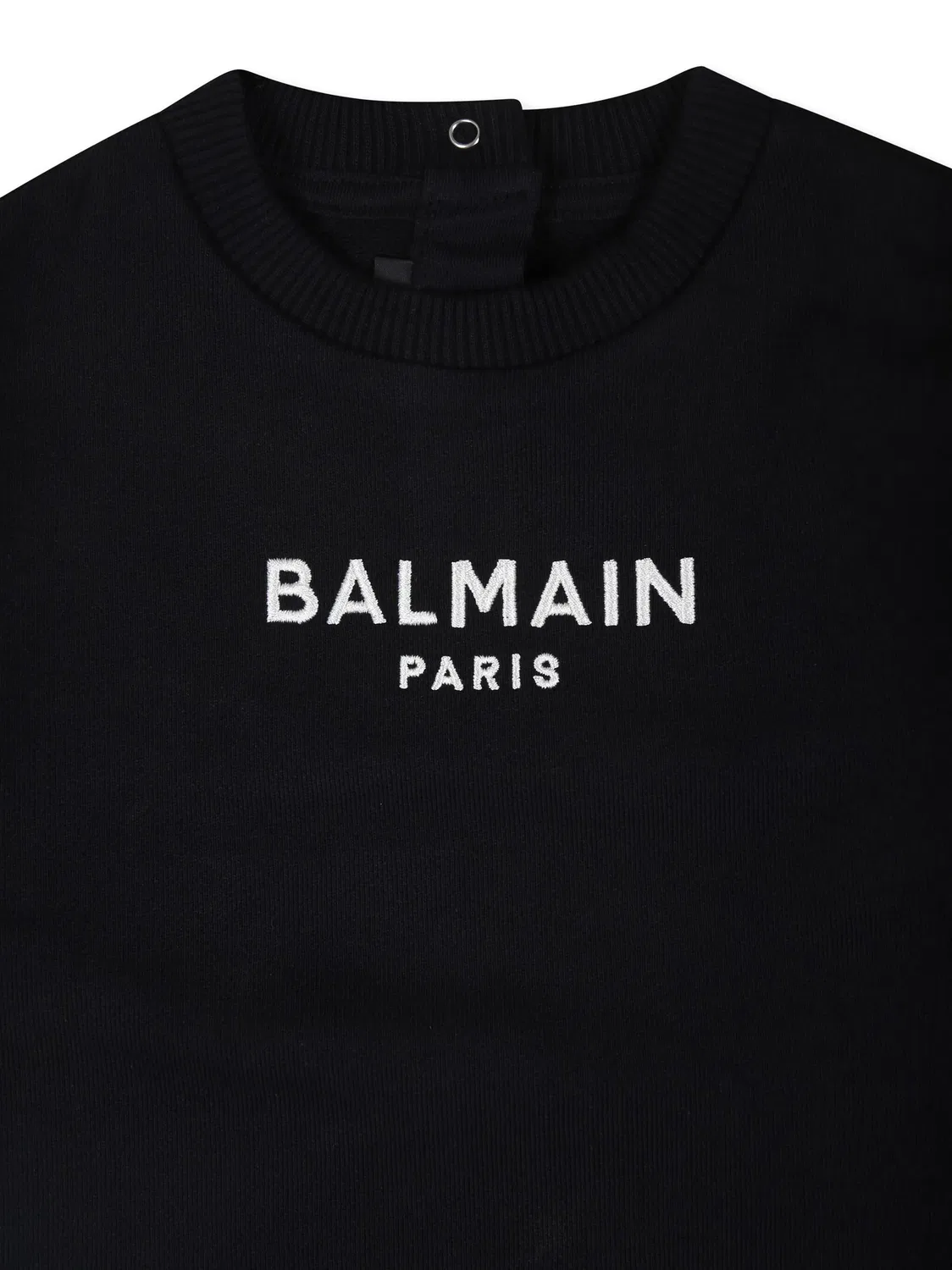 Трехкомпонентный костюм с вышитым логотипом Balmain, черный — фото 2