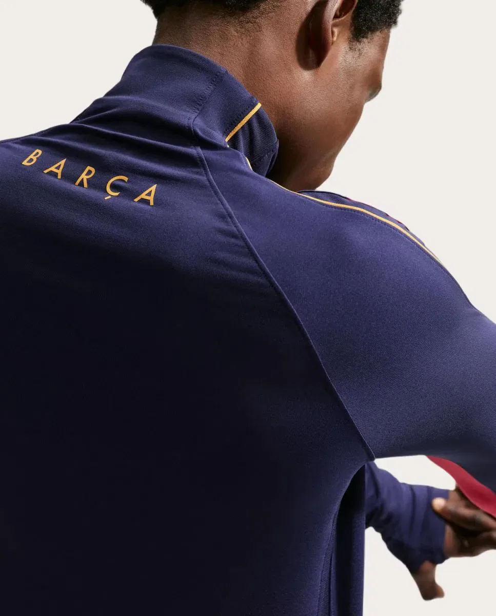 Мужская футболка с принтом FC Barcelona 2026-2027 Stadium Dri-FIT Strike Drill Top Nike, Azul Oscuro — фото 2