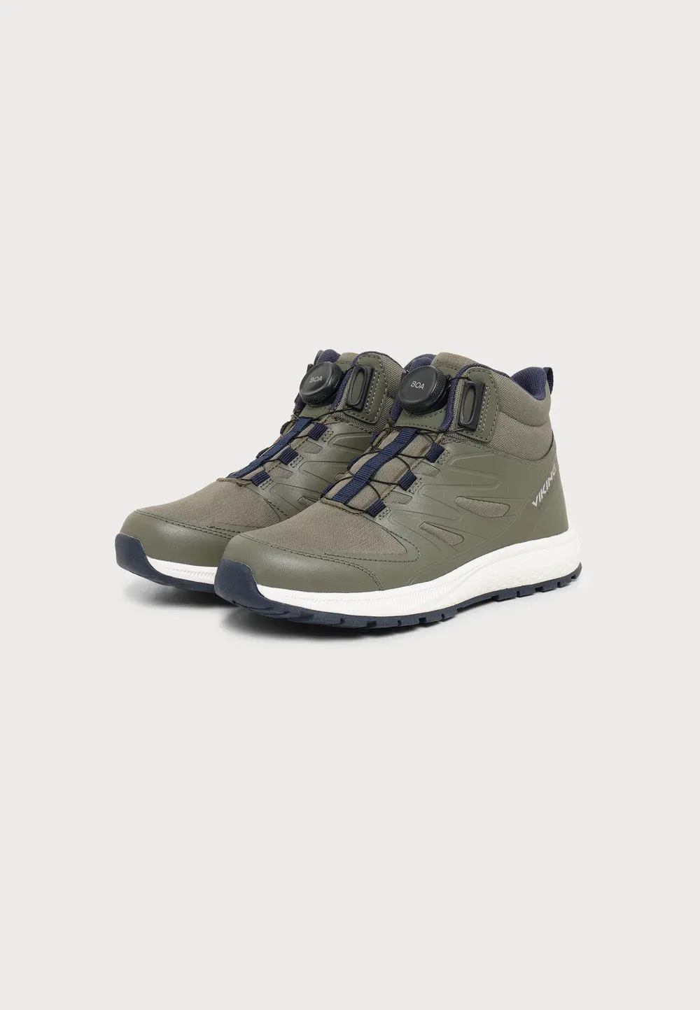 Кроссовки Equip mid wp boa унисекс - высокие кроссовки Viking, Olive — фото 2