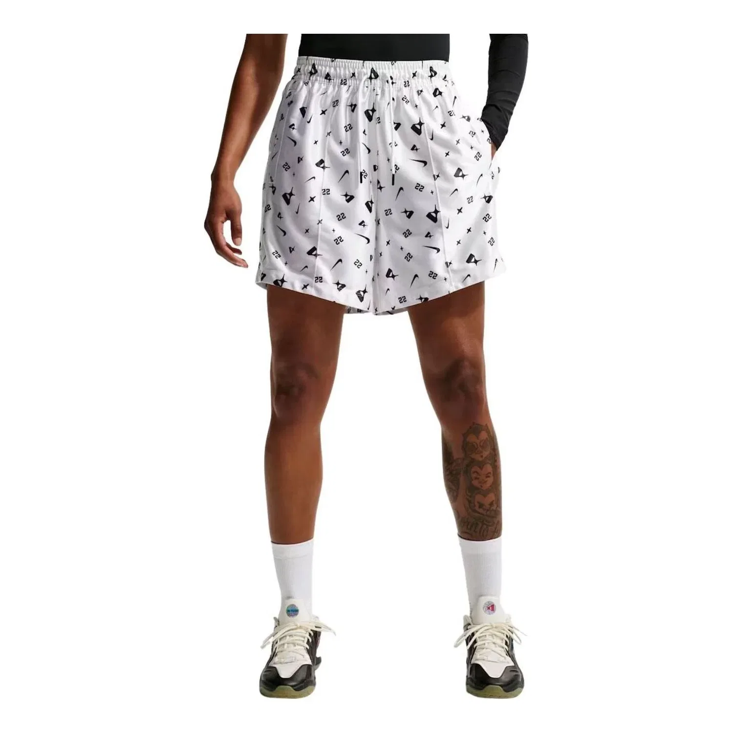 Женские шорты Dri-FIT с моделью A'ja Wilson Nike, белый