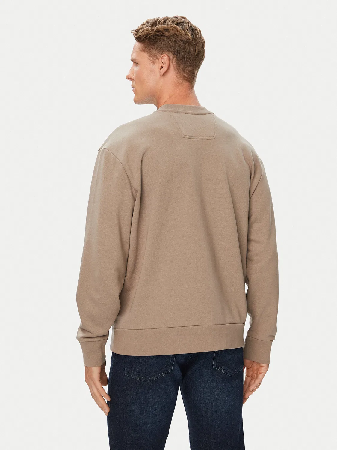 Мужская толстовка стандартного кроя Crewneck Boss, серый — фото 3
